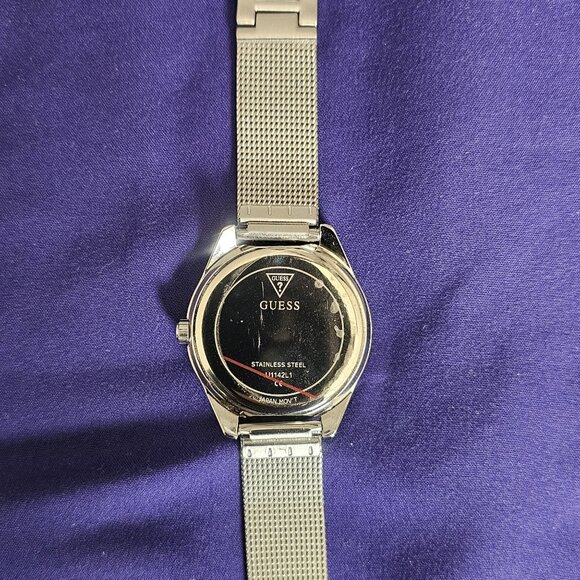 GUESS Silver-Tone Triangle Analog Watch - Picture 4 of 5